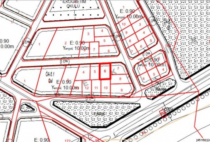 BAŞPINAR MAHALLESİNDE 428m2 ARSA