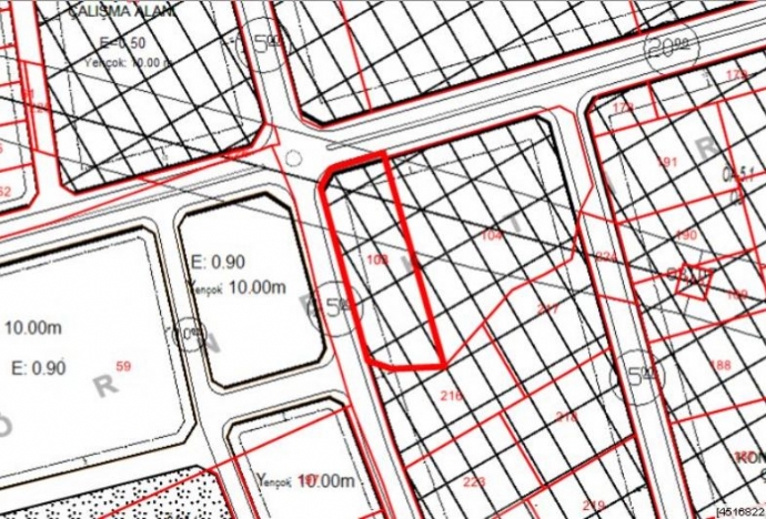 AKOVA MAHALLESİNDE 2845m2 KİRALIK ARSA