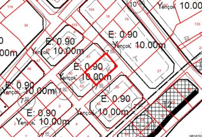 SAKARYA HENDEK HENDEK MERKEZE 500mt MESAFEDE 331m2 3 KAT %30 KONUT İMARLI ARSA